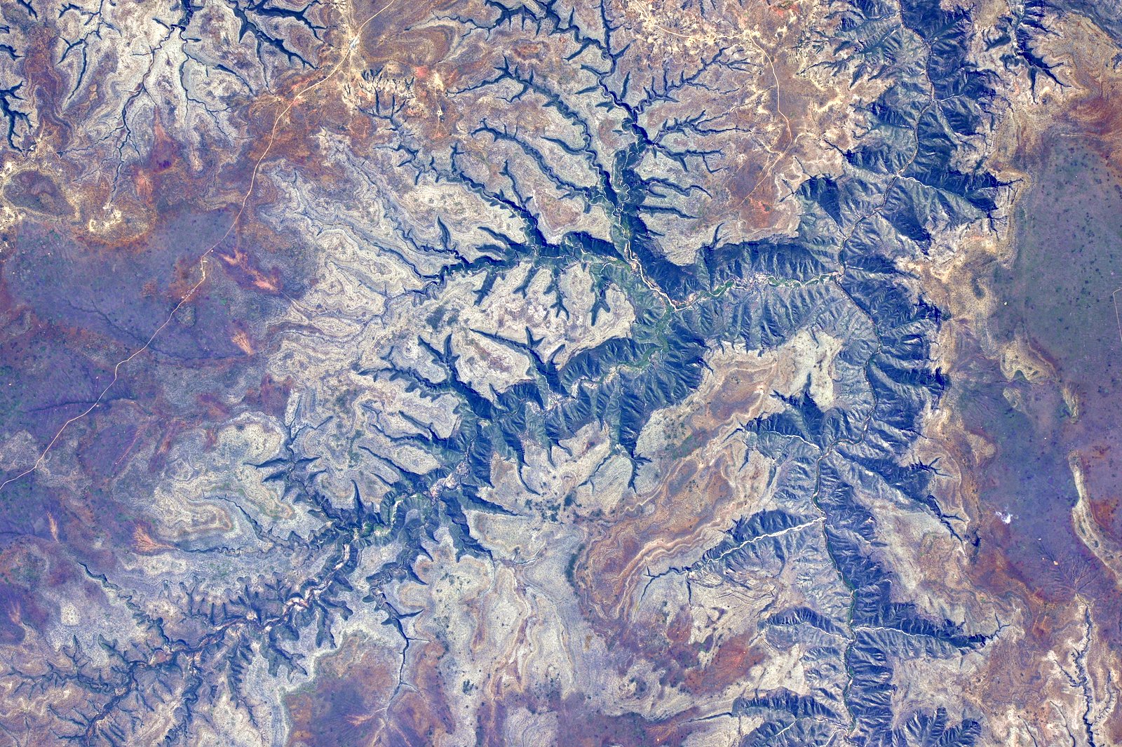 Water Valley Color Gorgeous by NASA, 2015.